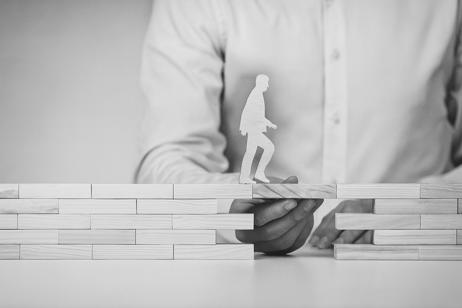 Treppchen bauender Personalberater