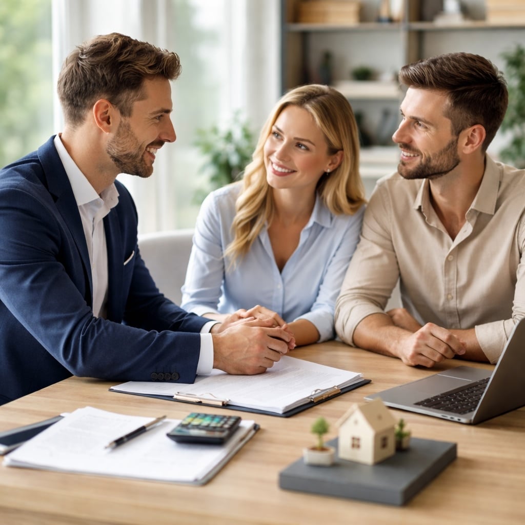 Beratungsgespräch für eine Baufinanzierung