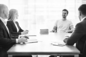 Einstellungsgespräch mit einem Quereinsteiger