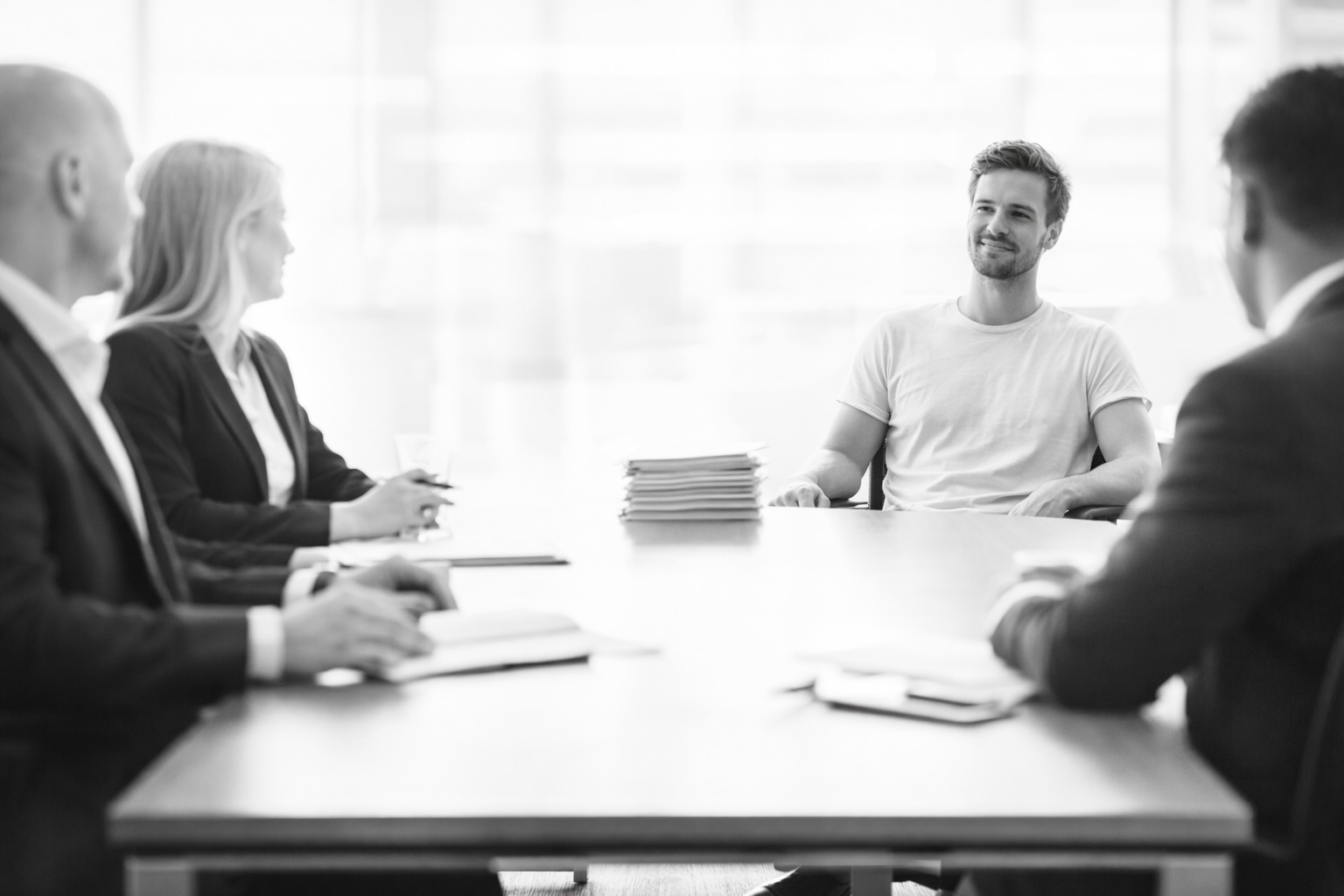 Einstellungsgespräch mit einem Quereinsteiger