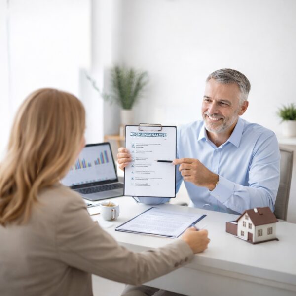 Persönliche Eignungsanalyse im Gespräch – Beratung zum Einstieg als Immobilienmakler
