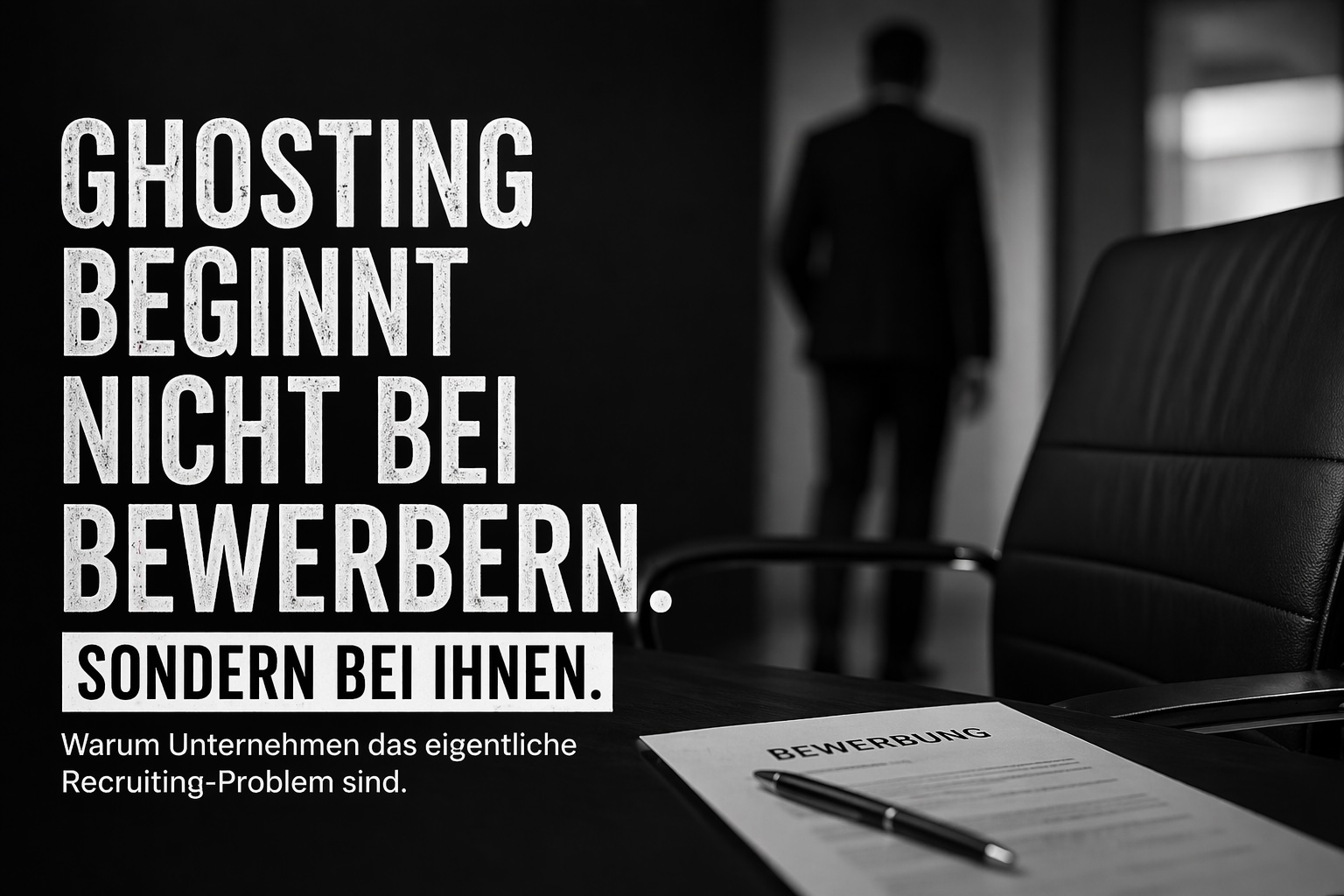 Ghosting im Recruiting - Der Fehler sitzt in den Unternehmen selbst